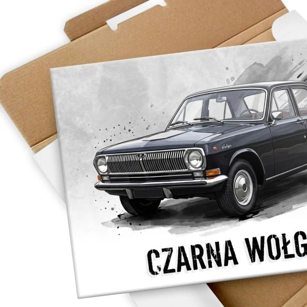 Plakat metalowy z pudelkiem